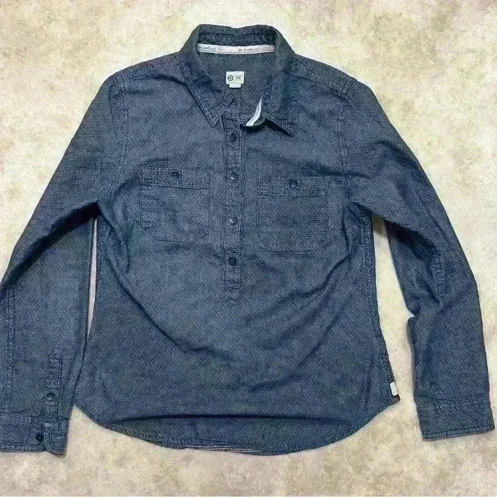 Tom’s Chambray Blue Tunic Pullover Top